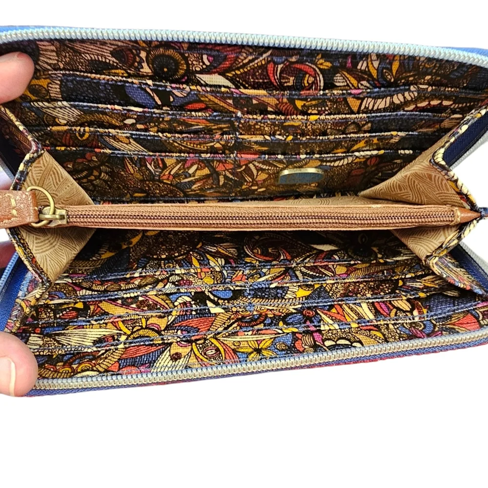 Sakroots Owl Mosaic Print Long Wallet